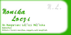 monika loczi business card